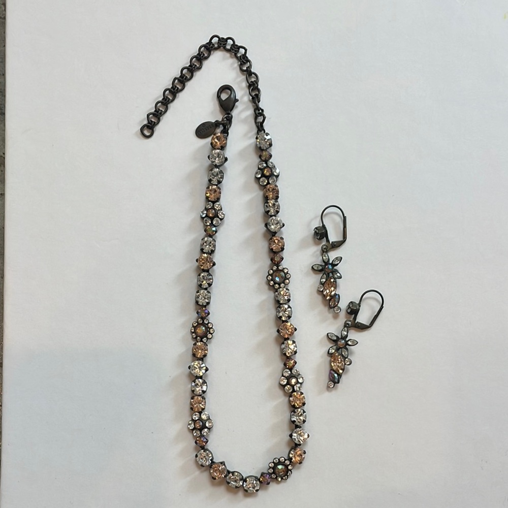 Sorrelli Crystal Necklace and Earring Set
